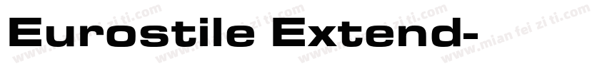 Eurostile Extend字体转换